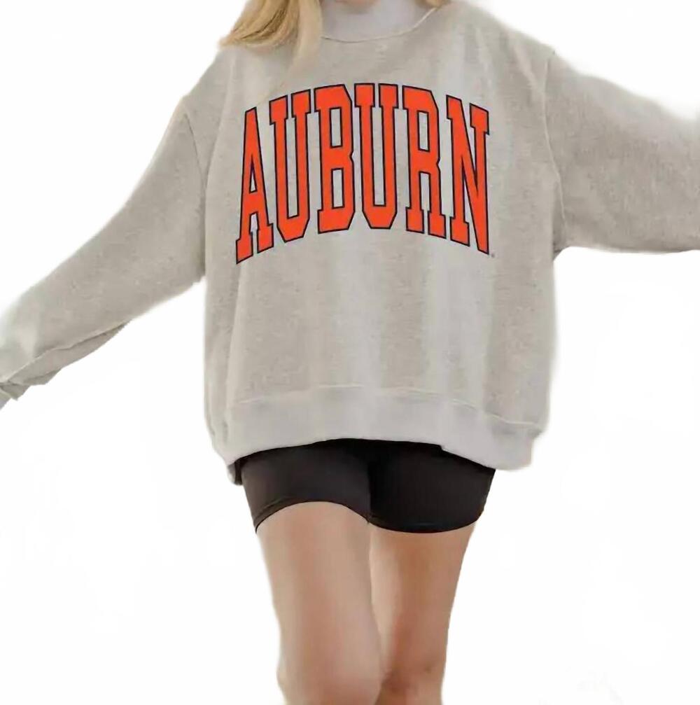 NEW AAPPARELLA auburn reversible mock neck sweatshirt in white/ gray